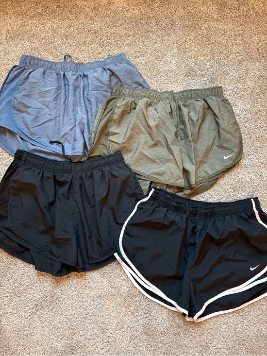 Nike Pants - Nike Women's Athletic Shorts Bundle - Black, Olive, Light Blue